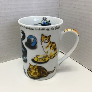 Paul Cardew 'Cat Tea’ Cat Porcelain Mug - 10 oz - English Village Tea 2010